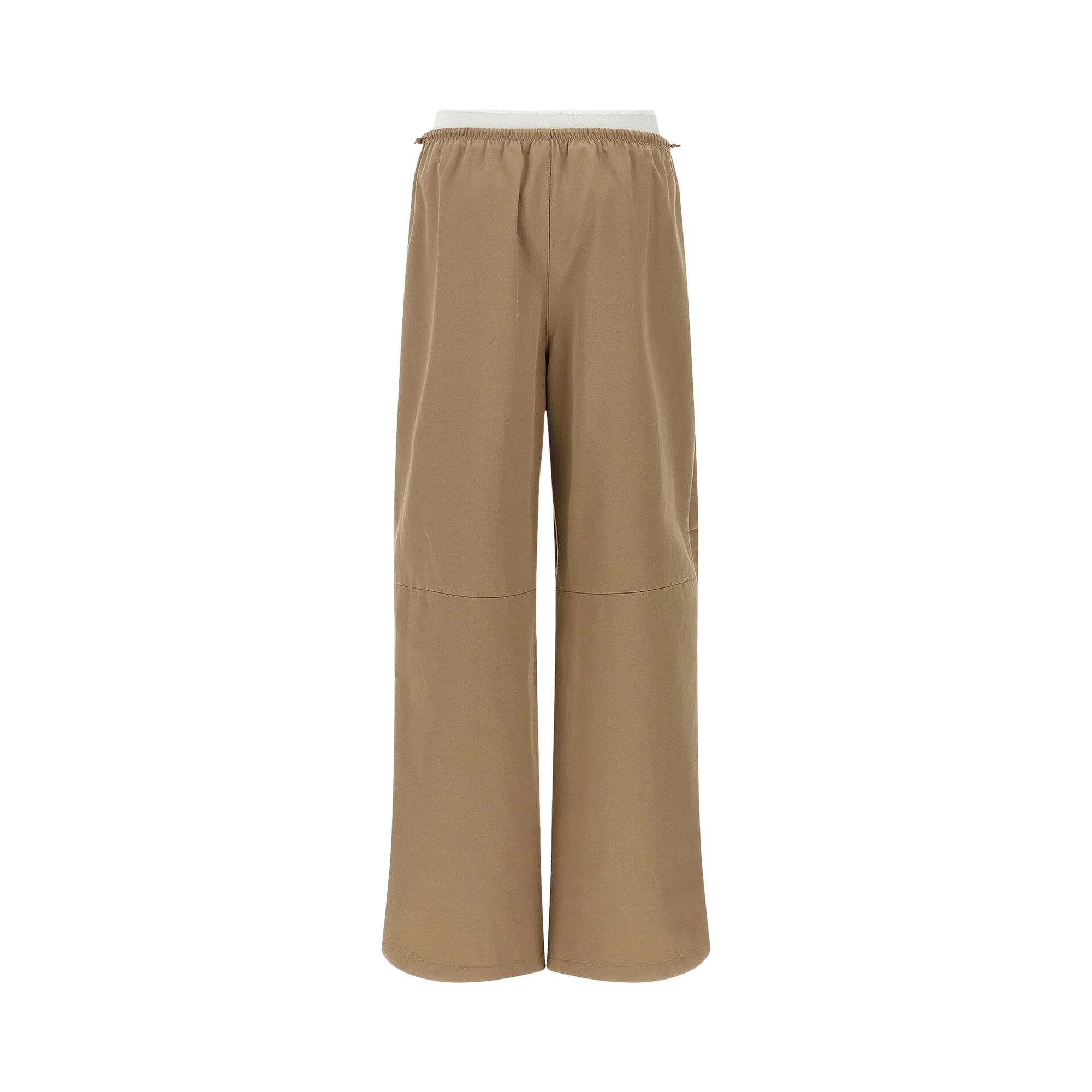 Buy Alexander Wang Articulated Knee Mid Rise Logo Elastic Pants