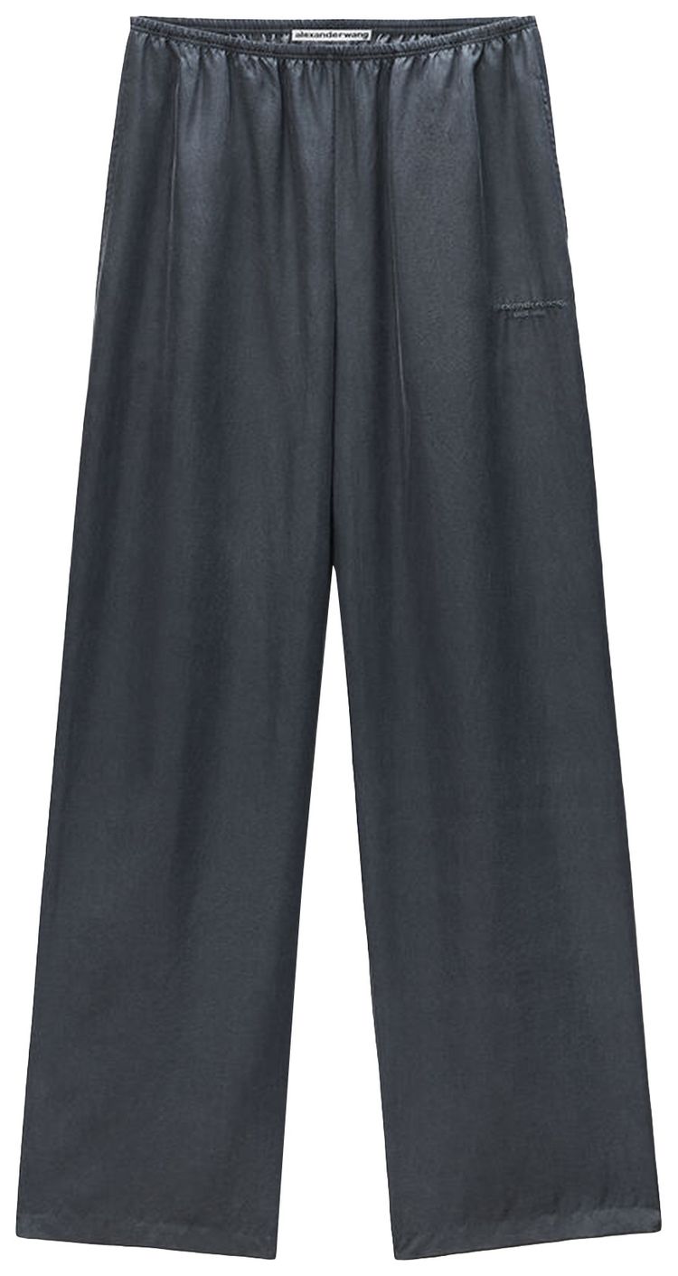 Alexander Wang Elasticated Waistband Mid Rise Pants Thunder Grey