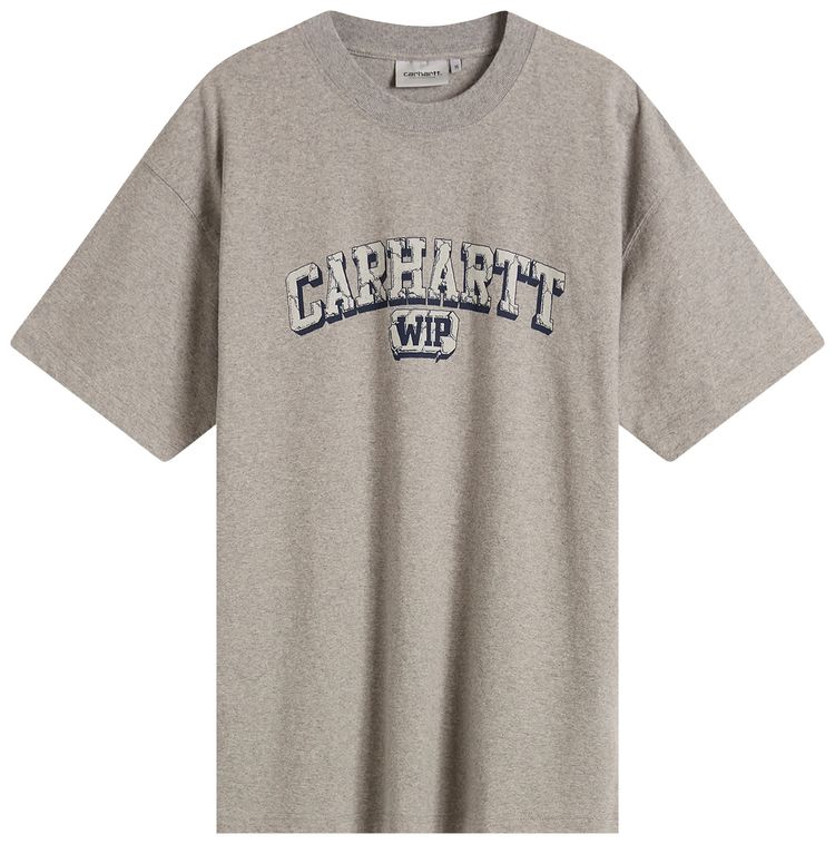 Carhartt WIP Short Sleeve Heavy Duty T Shirt Grey Heather