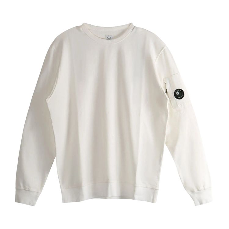 CP Company Fleece Crewneck Gauze White