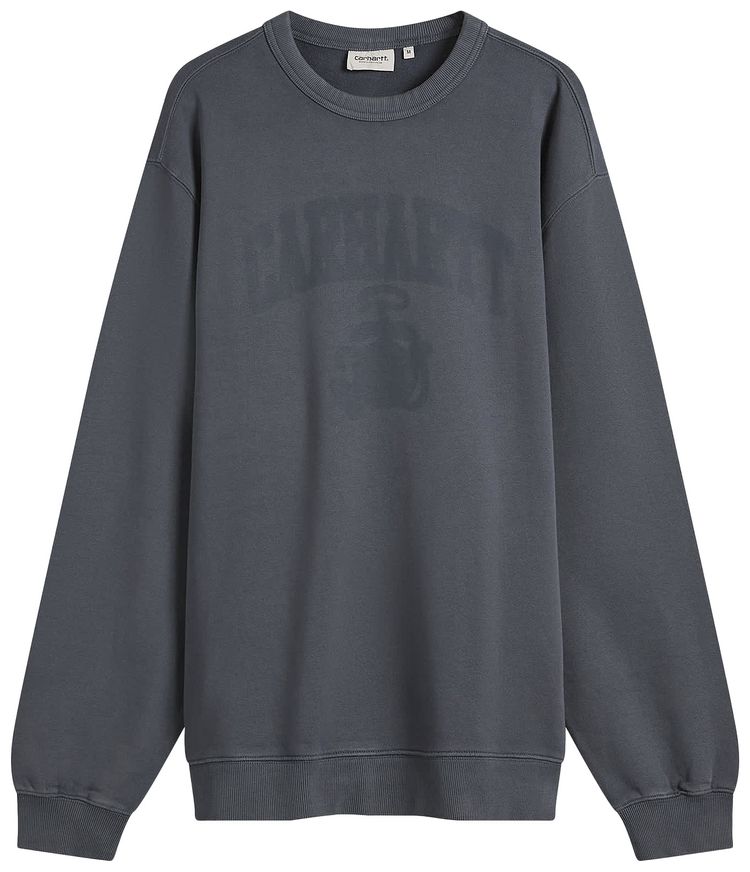 Carhartt WIP Faded Pond Corps Sweatshirt Deep Night