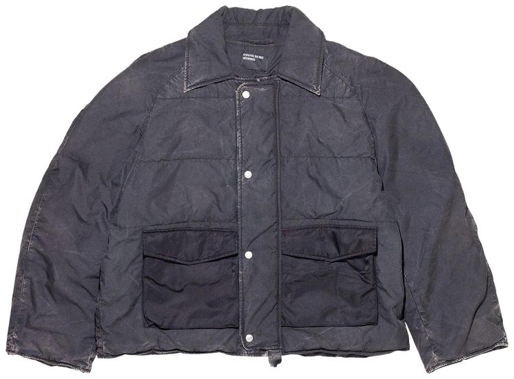 Enfants Riches Deprimes Collared Military Puffer Black