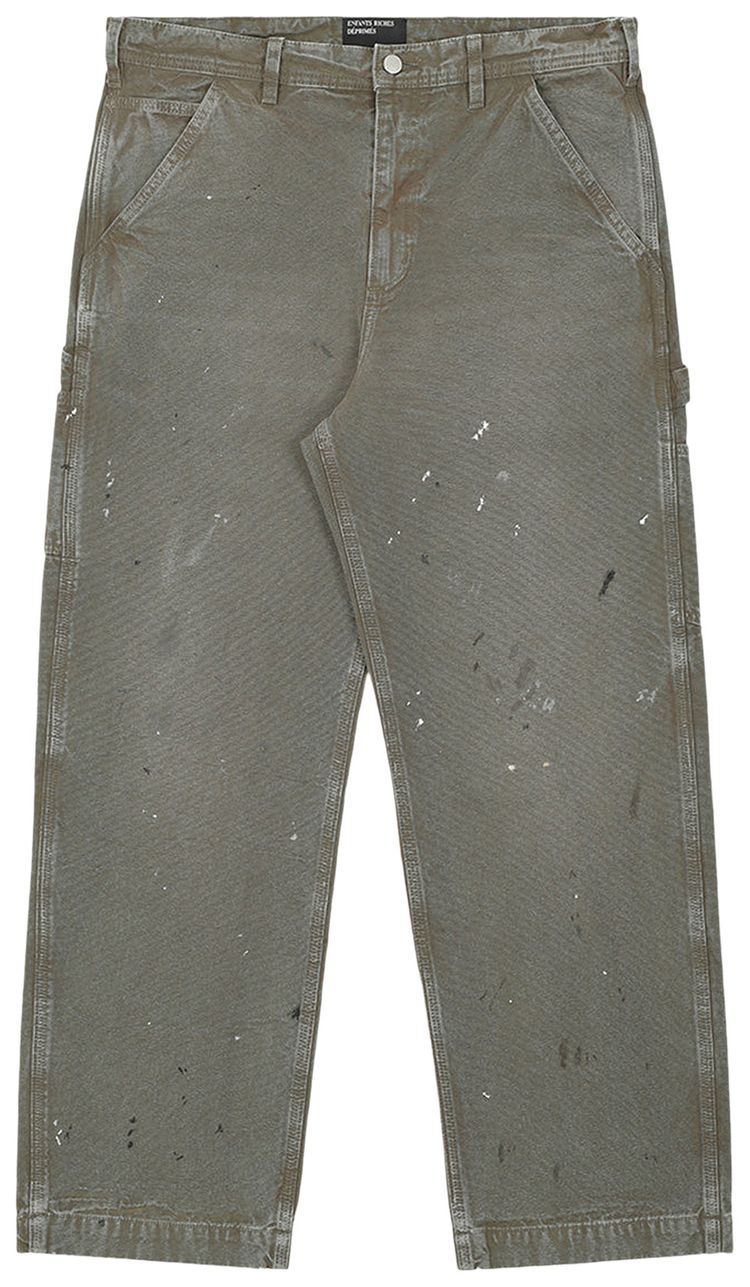 Enfants Riches Deprimes Paint Pants Washed Green
