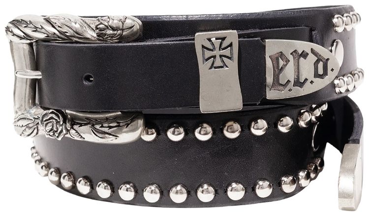 Enfants Riches Deprimes Double Buckle German Dog Belt Black