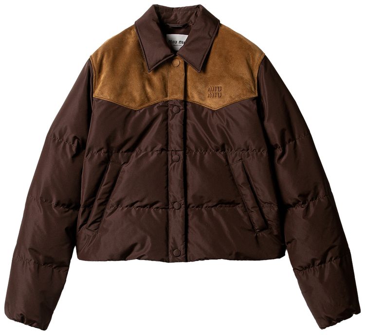Miu Miu Blouson Down Jacket Caffe