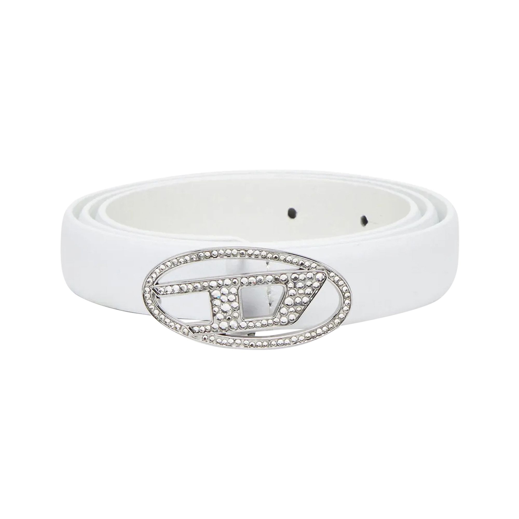 Buy Diesel B 1DR Strass 20 Belt 'White' - X09972 P6364 T1003 | GOAT