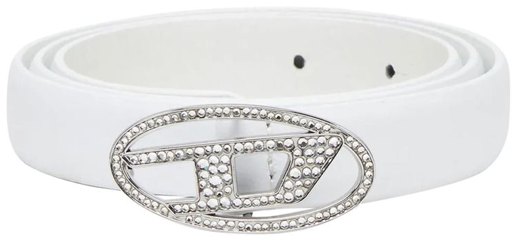 Diesel B 1DR Strass 20 Belt White