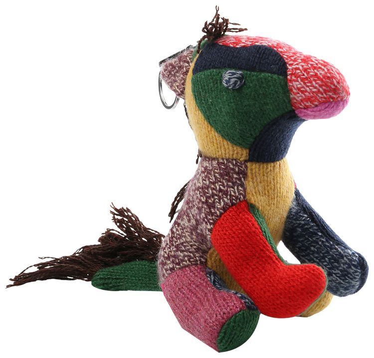 The Elder Statesman Pony Keychain Multicolor