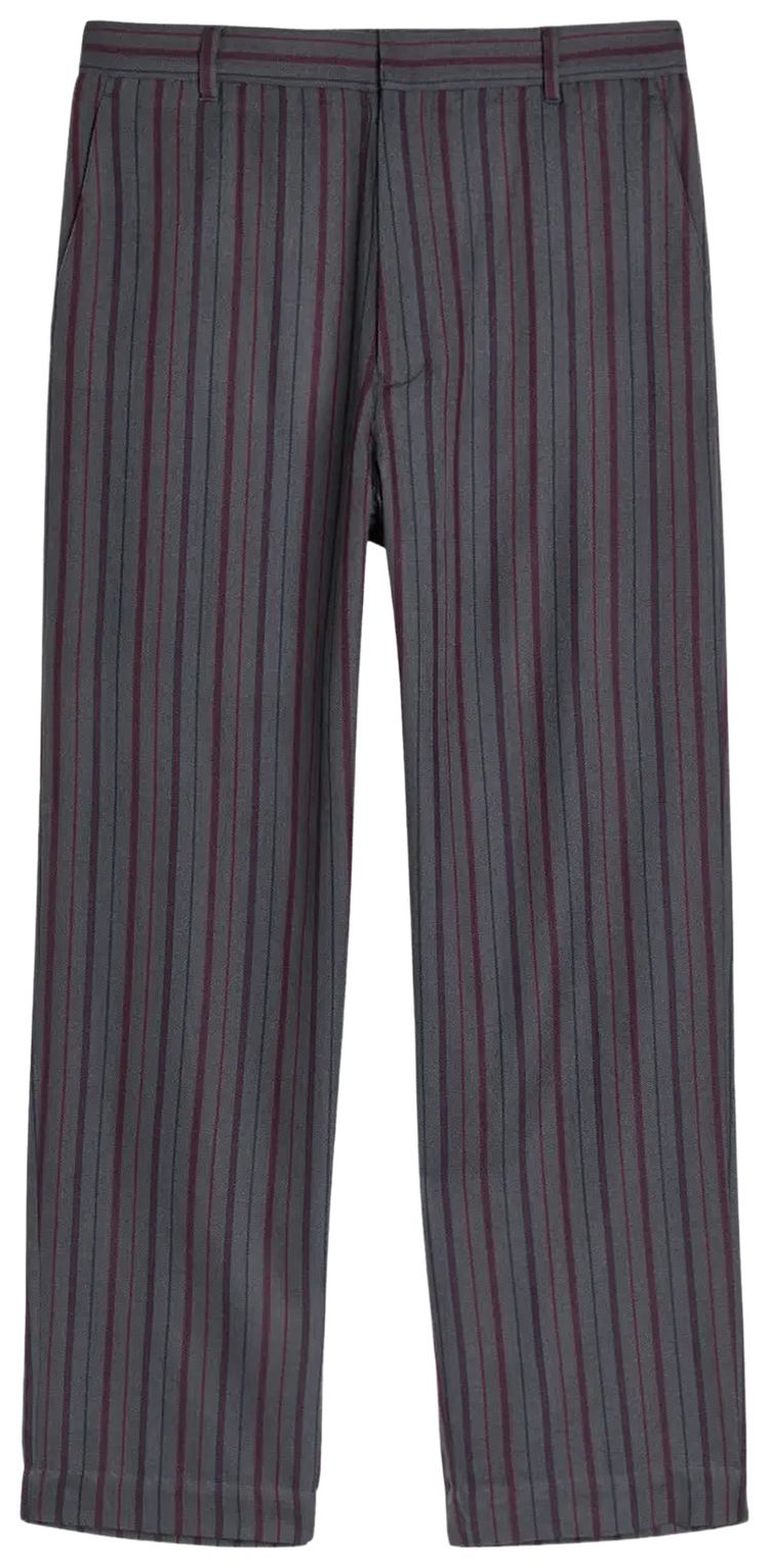 The Elder Statesman Stripe Slacker Pant Granite Multi Stripe
