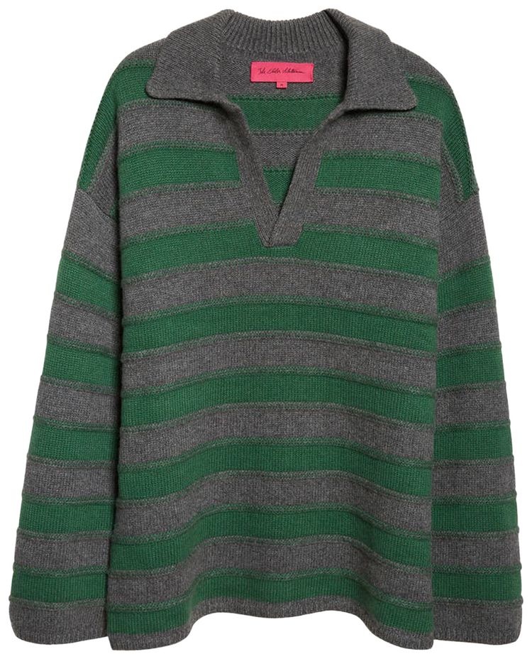 The Elder Statesman Dume Stripe Rugby FernGranite