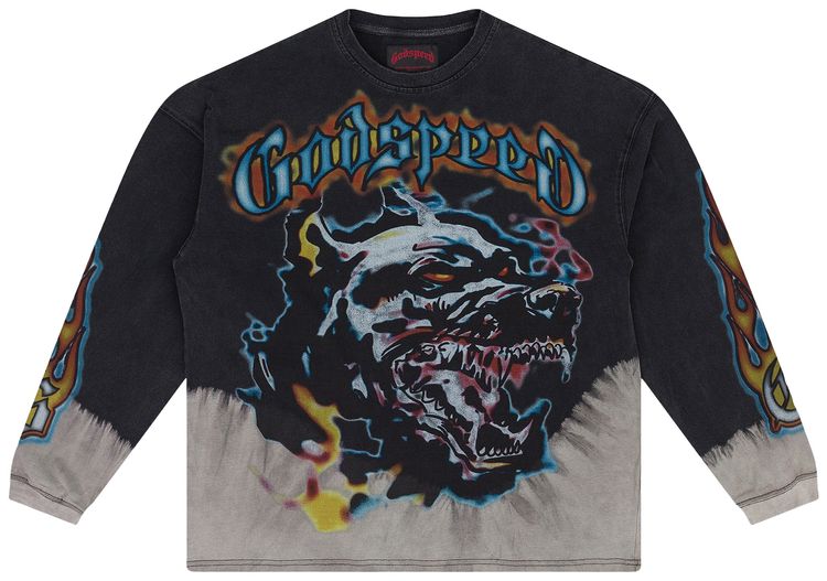 Godspeed Off The Leash Long Sleeve Tee Black