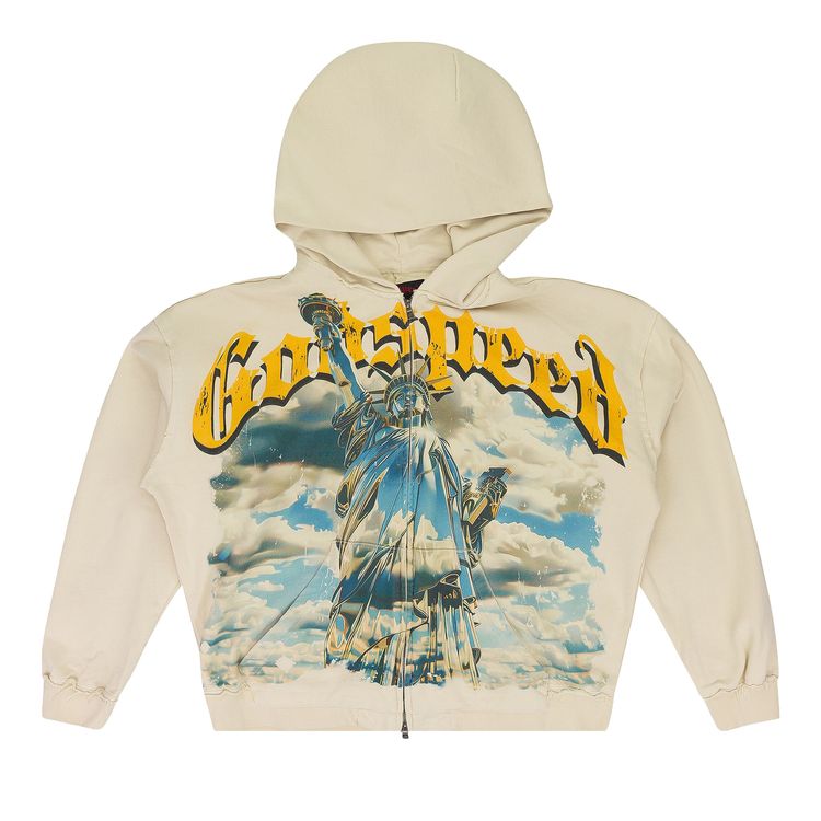 Godspeed Chrome Liberty Zip V2 Sweatshirt Off White