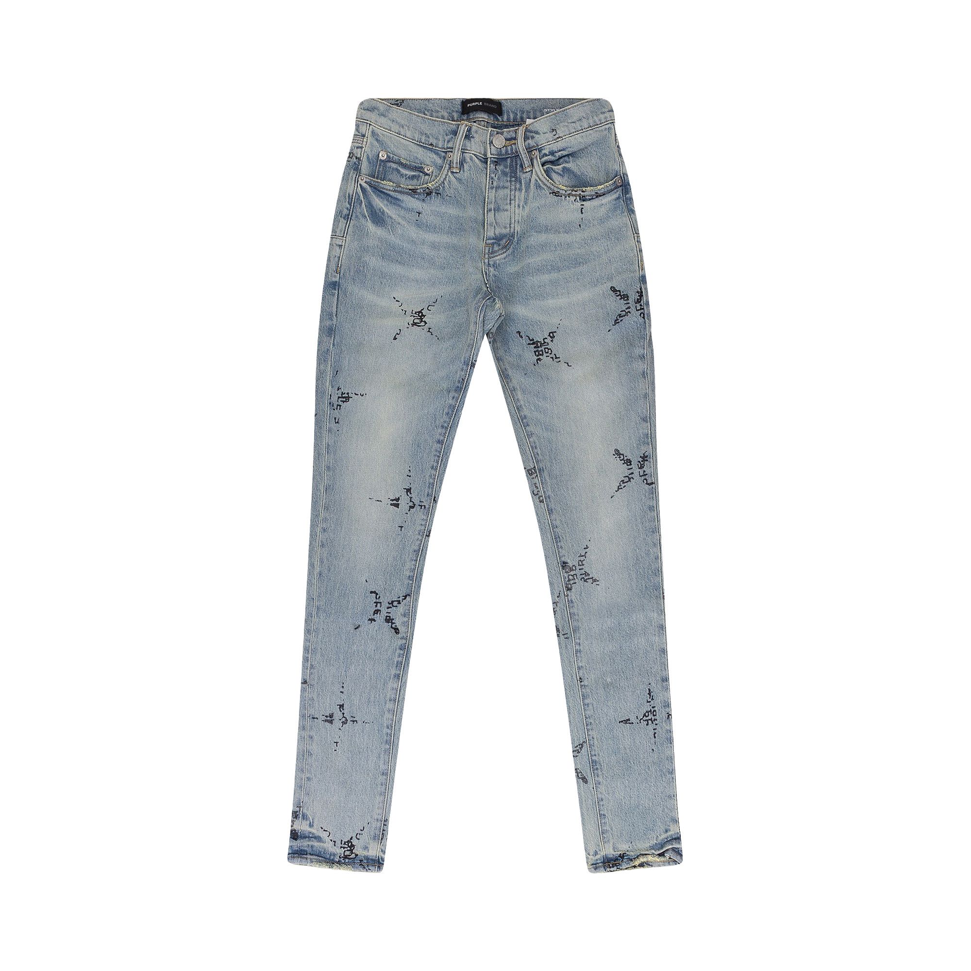 Buy PURPLE BRAND Star Monogram P001 Skinny Jeans 'Blue' - P001