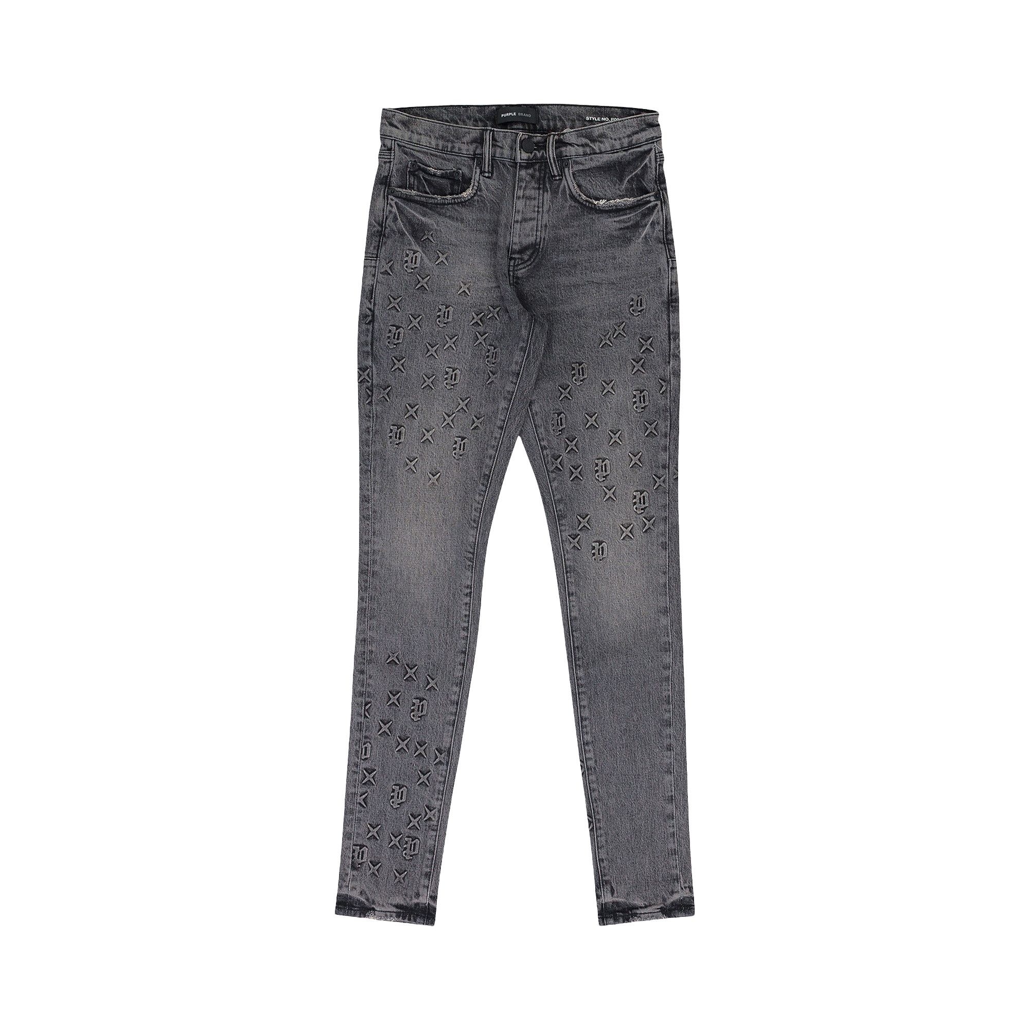 Buy PURPLE BRAND Embossed P001 Denim 'Grey' - P001 EMJB824 | GOAT