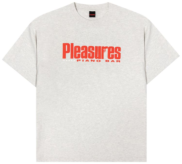 Pleasures Piano Bar T Shirt Heather Grey