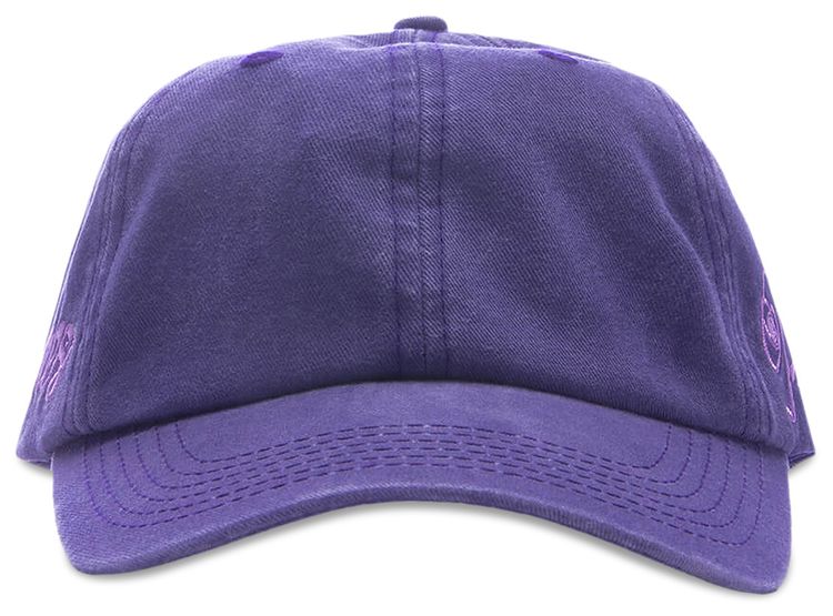 Pleasures Scrawl Polo Cap Eggplant