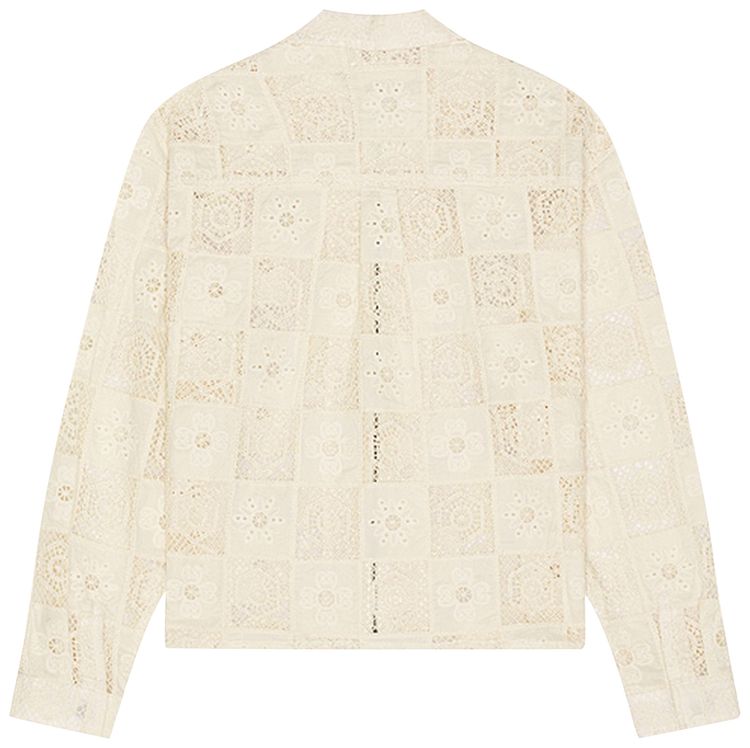 Honor The Gift Crochet Full Zip Jacket Bone