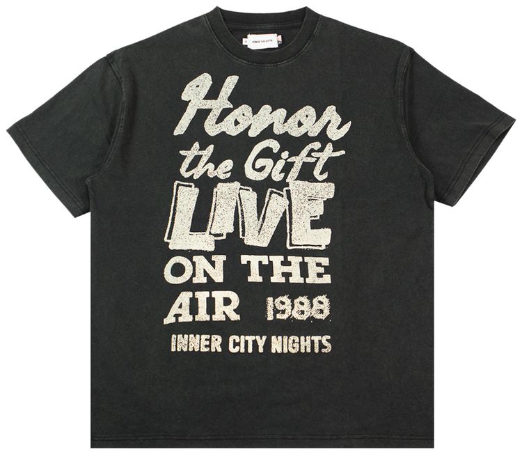 Honor The Gift Live On The Air T Shirt Black
