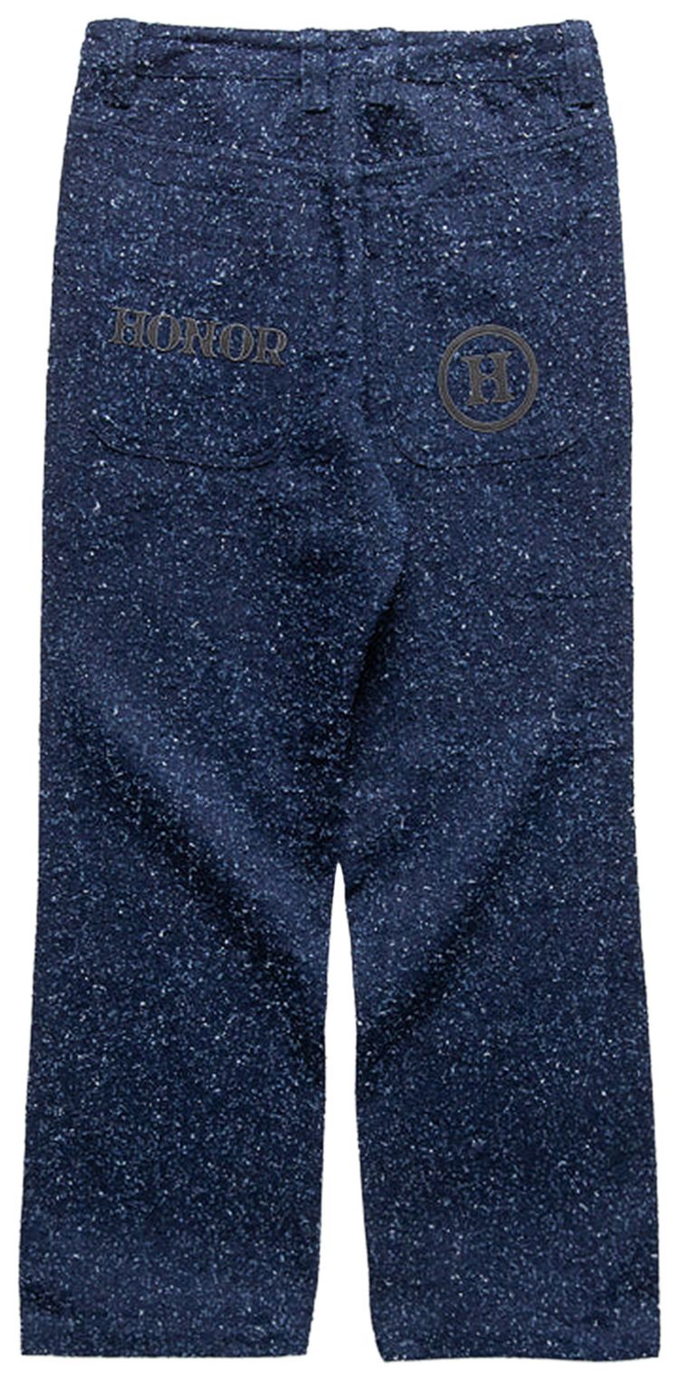 Honor The Gift Nep Yarn Wide Leg Pant Blue