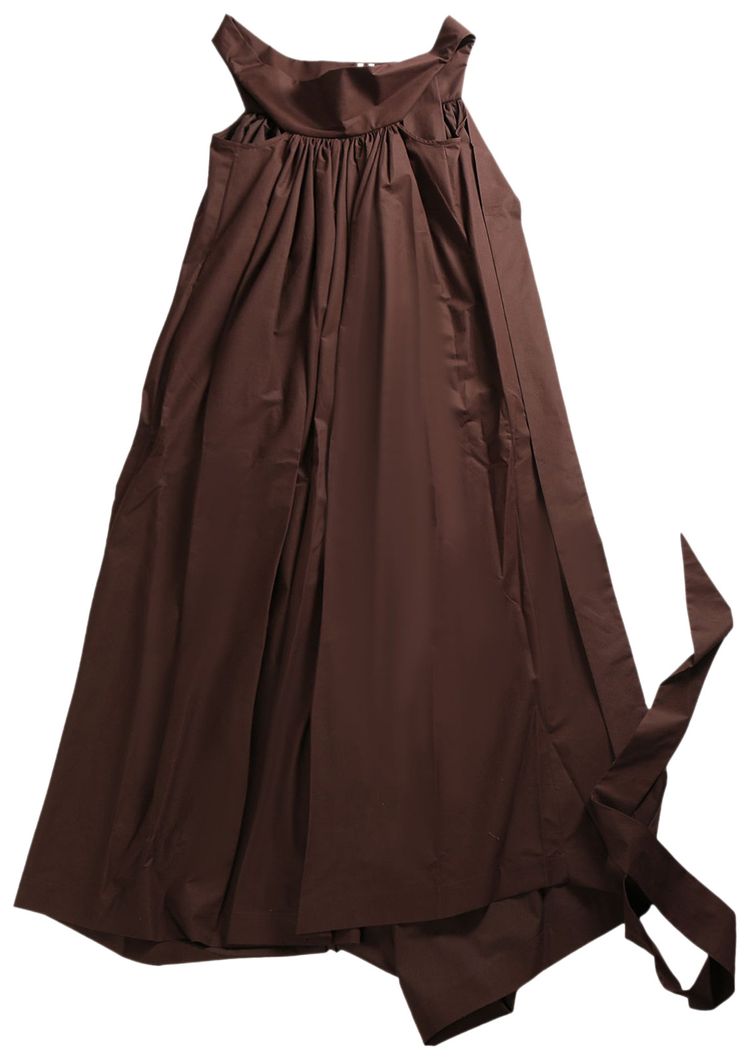 Rick Owens Abito Chalice Gown Mahogany