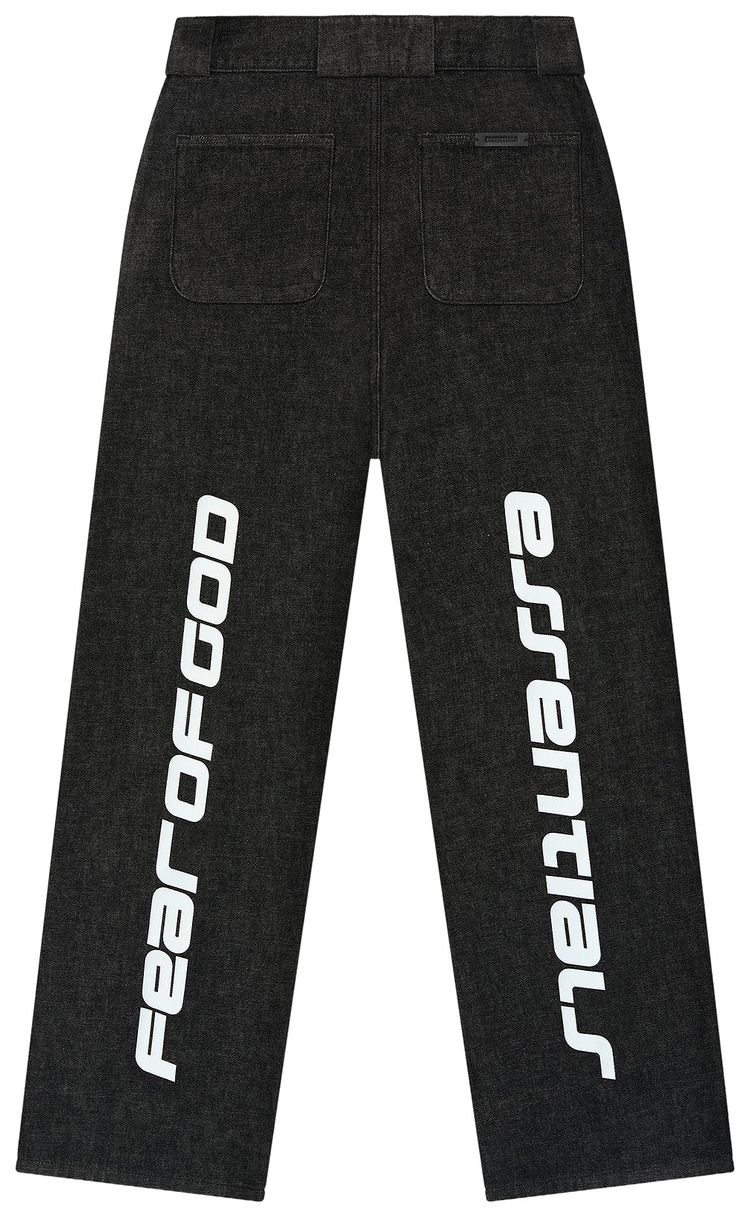 Fear of God Essentials Denim Work Pant Vintage Black