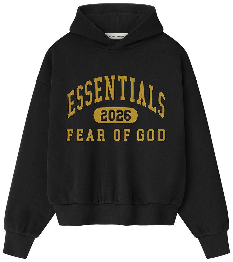 Fear of God Essentials Classic Fleece Hoodie Vintage Black