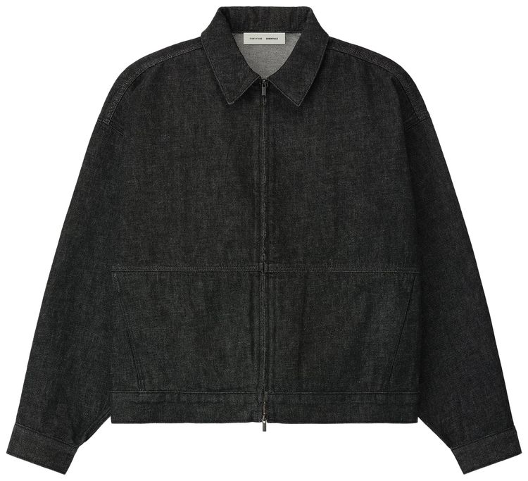 Fear of God Essentials Denim Work Jacket Vintage Black
