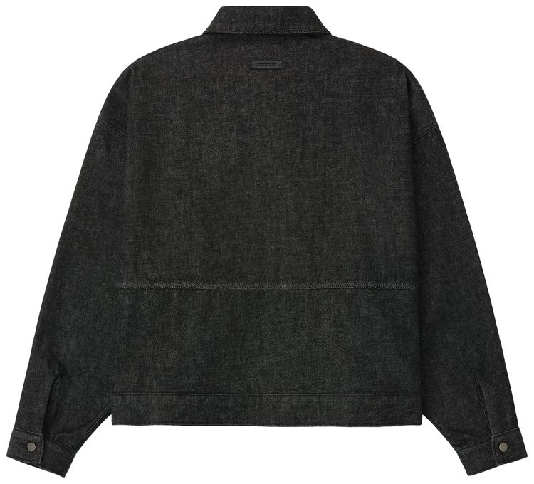 Fear of God Essentials Denim Work Jacket Vintage Black