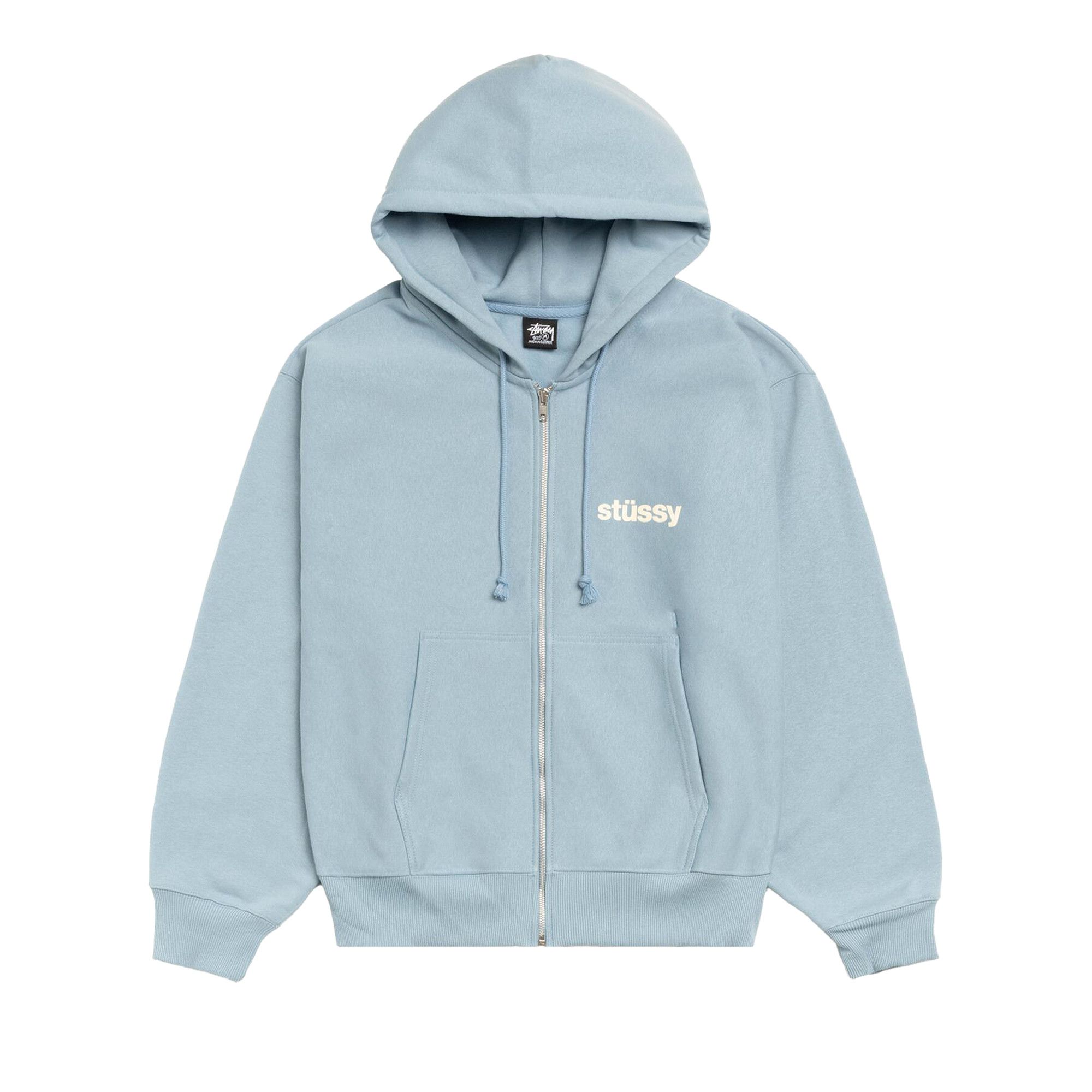 Buy Stussy Built Tough Zip Hoodie 'Slate' - 1975172 SLAT | GOAT