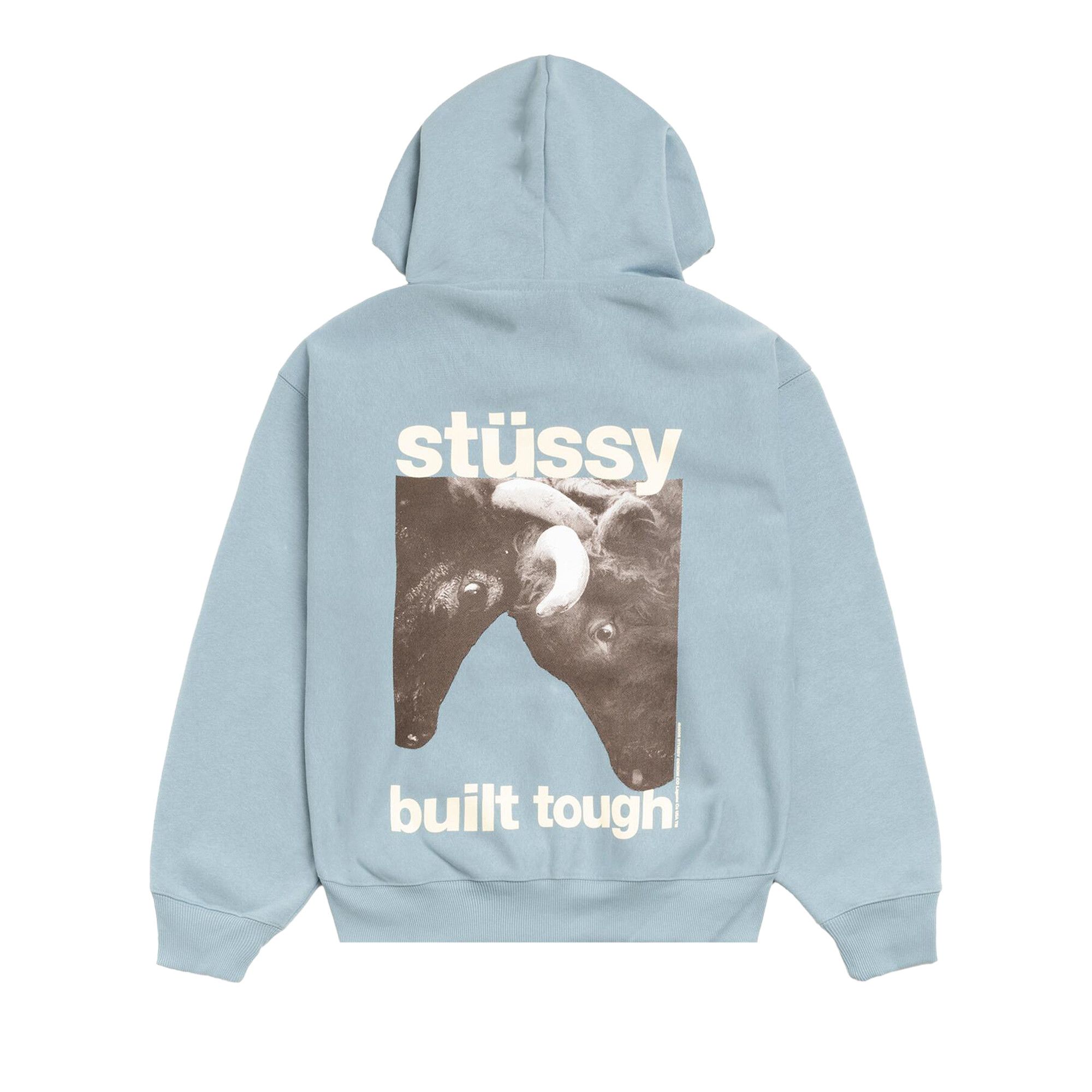 Buy Stussy Built Tough Zip Hoodie 'Slate' - 1975172 SLAT | GOAT