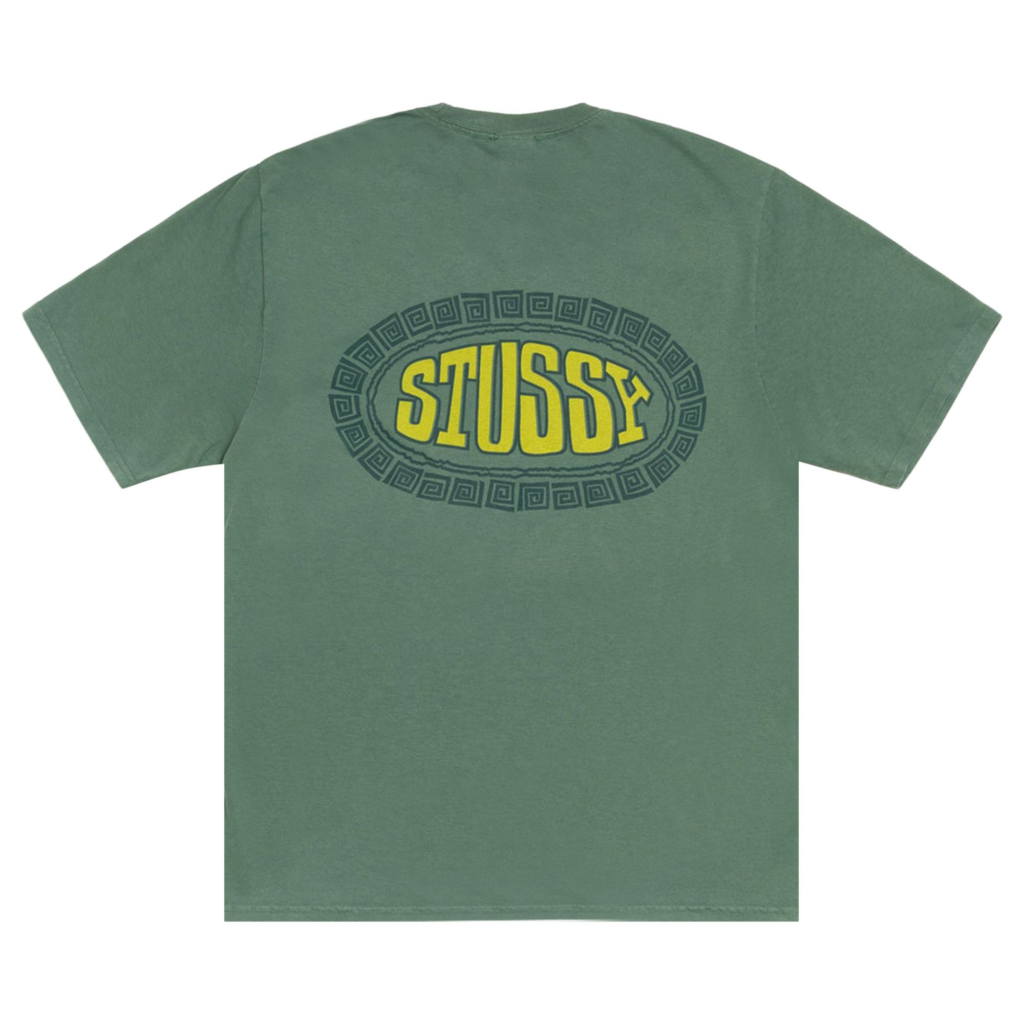 Buy Stussy Tile Oval Tee Pigment Dyed 'Pine' - 1905169 PINE | GOAT