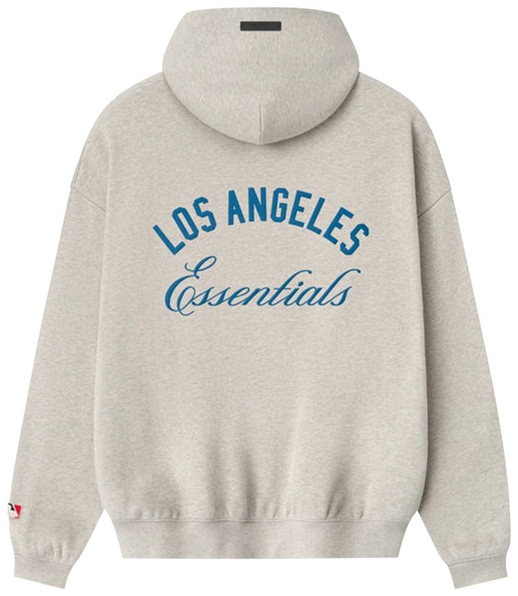 Fear of God Essentials Dodgers Sport Hoodie Heather Stone