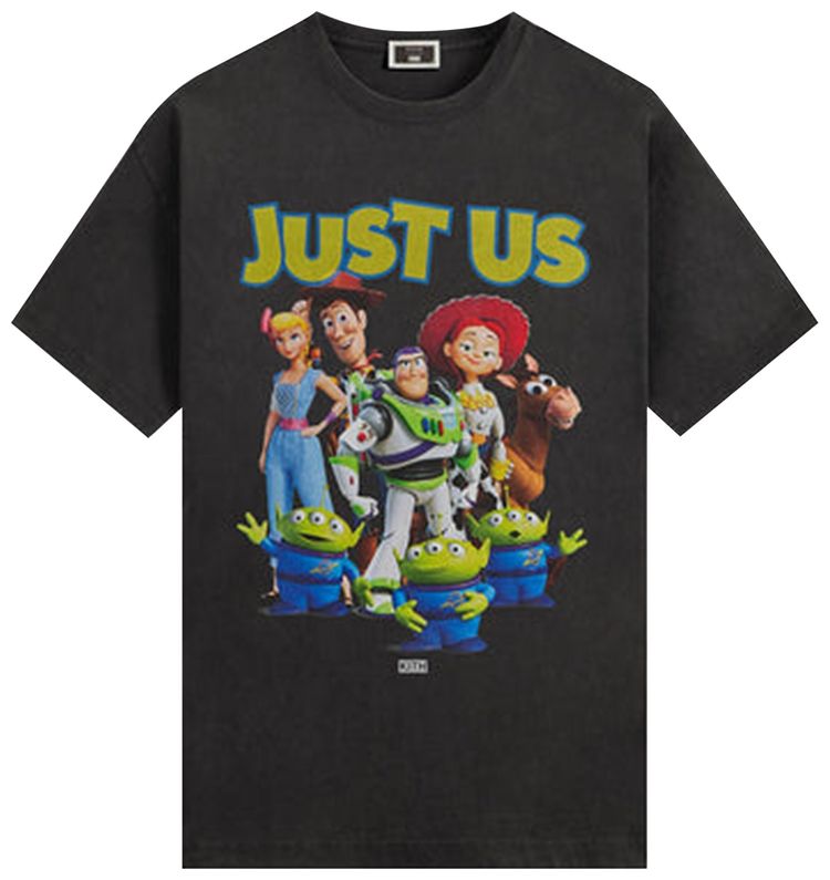 Kith x Disney For Pixar Just Us Toy Story Vintage Tee Black