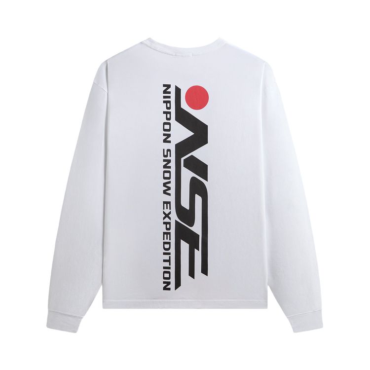 Kith For Columbia Skier Vintage Long Sleeve Tee White