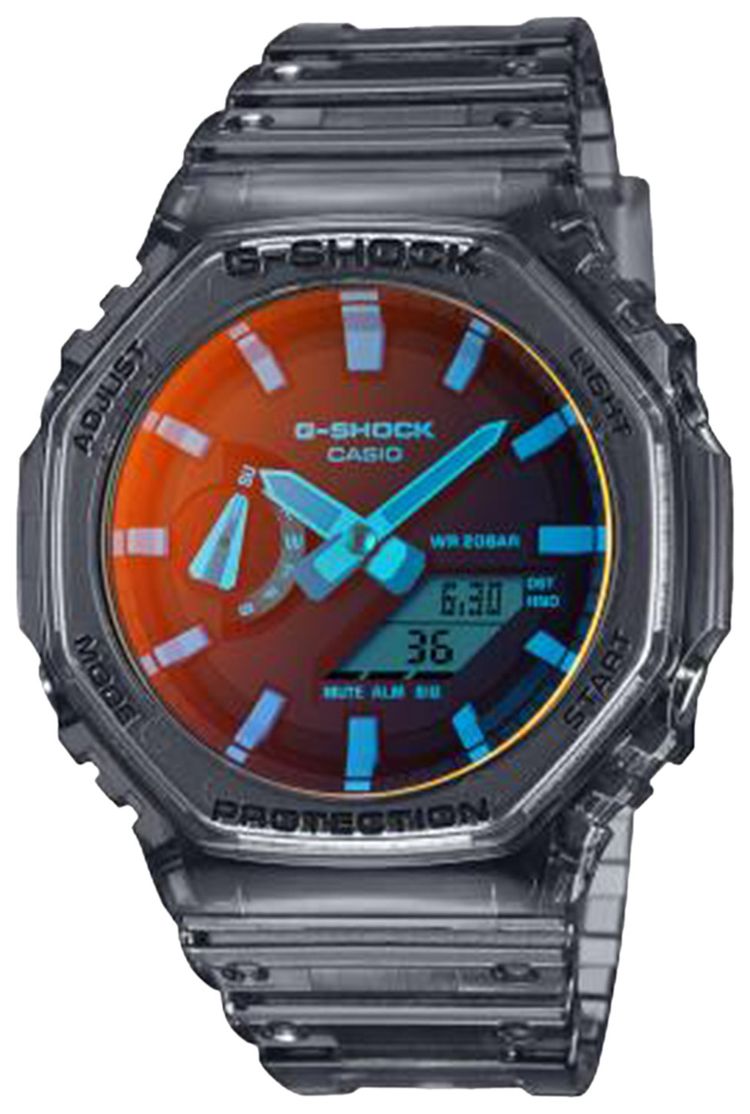 G SHOCK by Casio Analog Digital 2100 Series GreyRed
