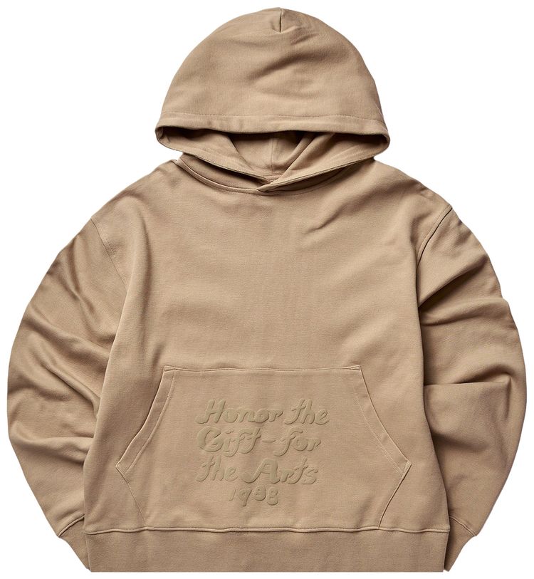 Honor The Gift Reverse Hoodie Pebble
