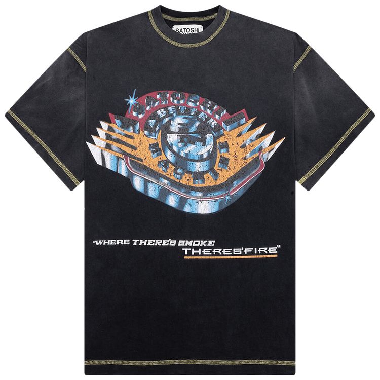 Satoshi Nakamoto Where Theres Smoke Theres Fire T Shirt Vintage Black