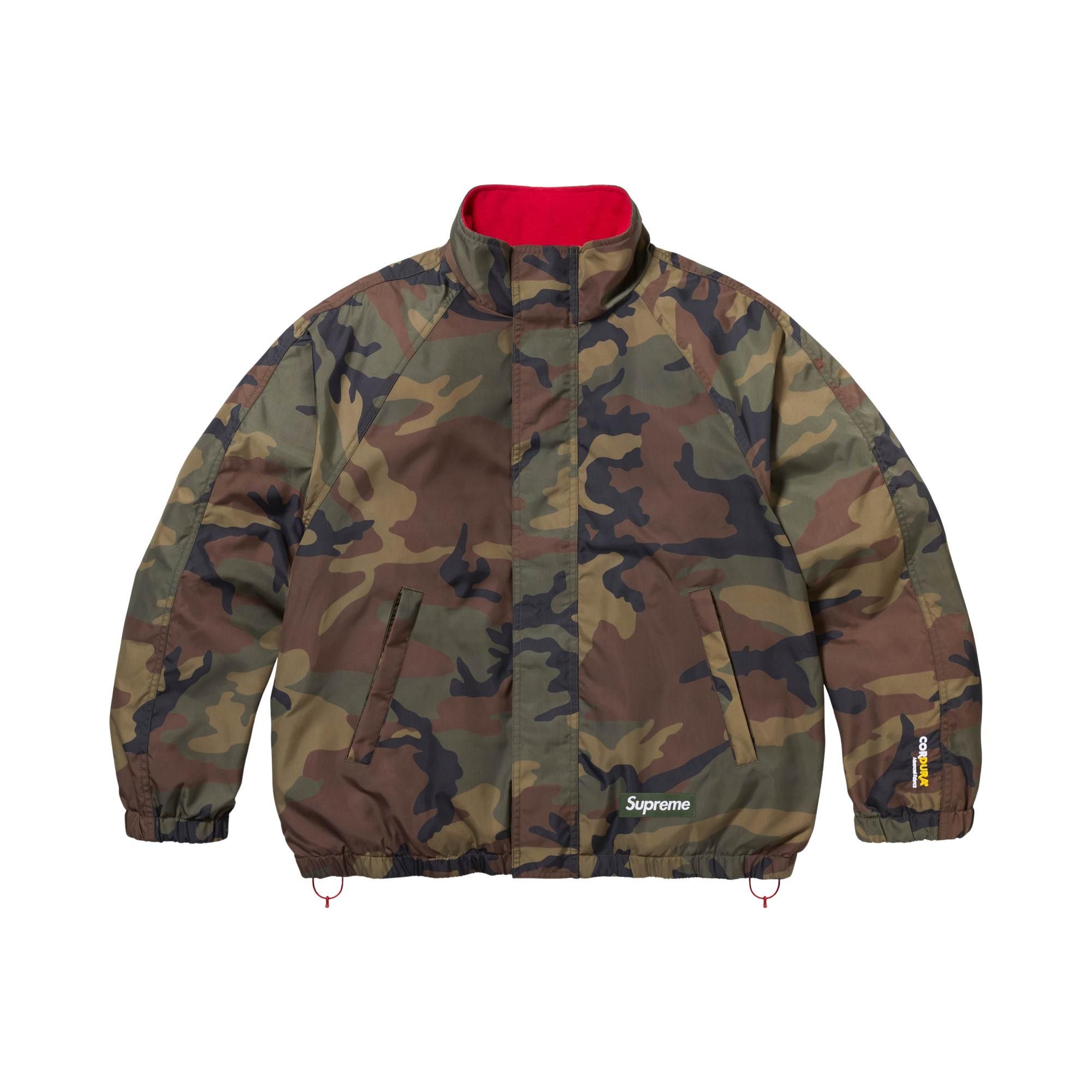 Buy Supreme Polartec Reversible Track Jacket 'Woodland Camo