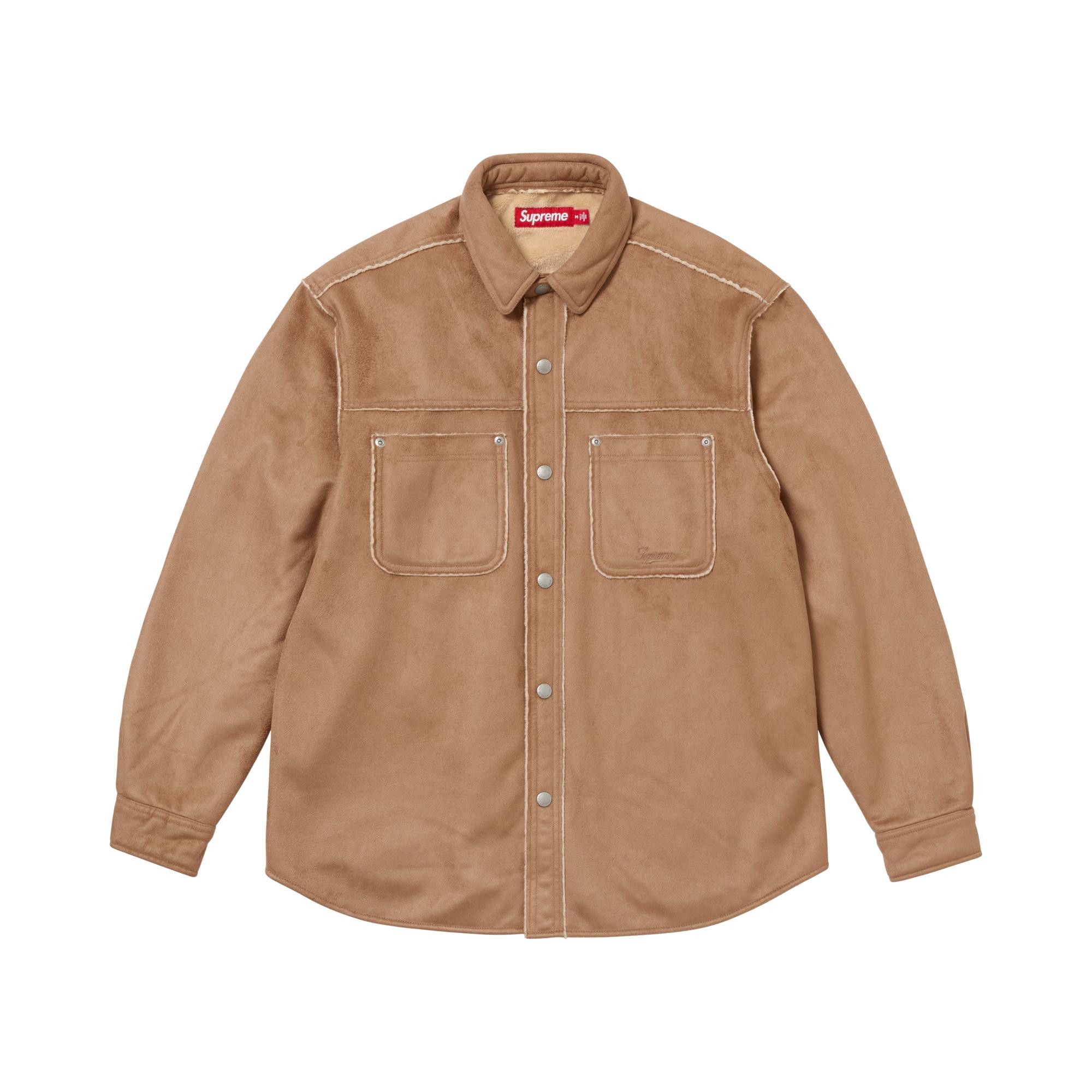 supreme faux suede snap shirt Lサイズ Buy Supreme Faux Suede Snap Shirt 'Tan' - FW25S16 TAN | GOAT