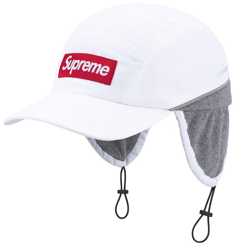 Supreme Polartec Lined Packable Earflap Camp Cap White