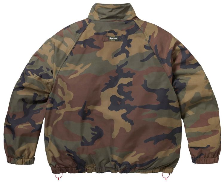 Supreme Polartec Reversible Track Jacket Woodland Camo