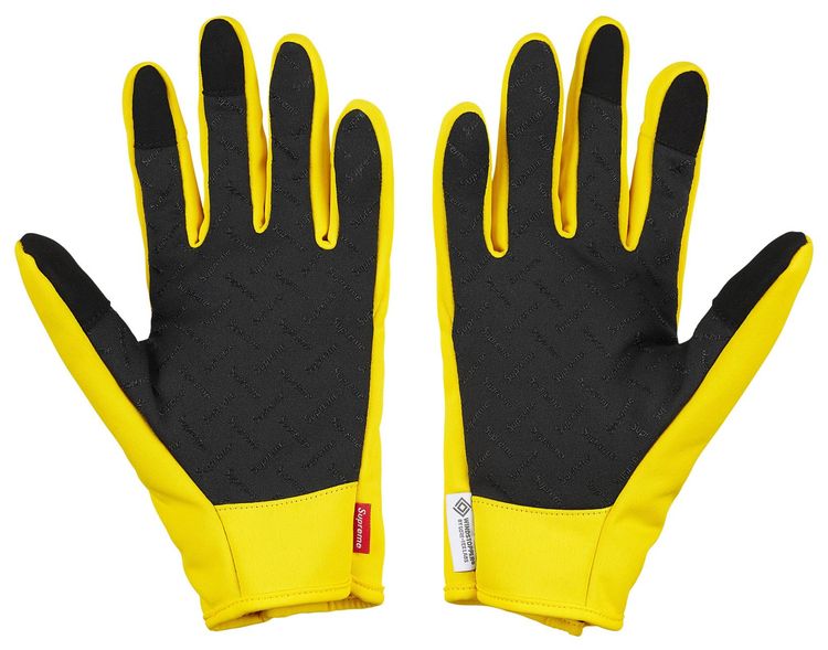 Supreme Windstopper Zip Gloves Yellow