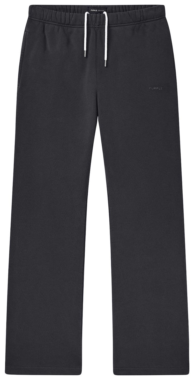 PURPLE BRAND Fleece Flared Pant Black
