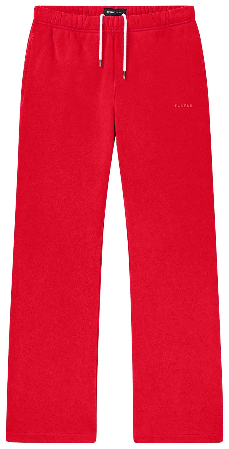 PURPLE BRAND Fleece Flared Pant Red