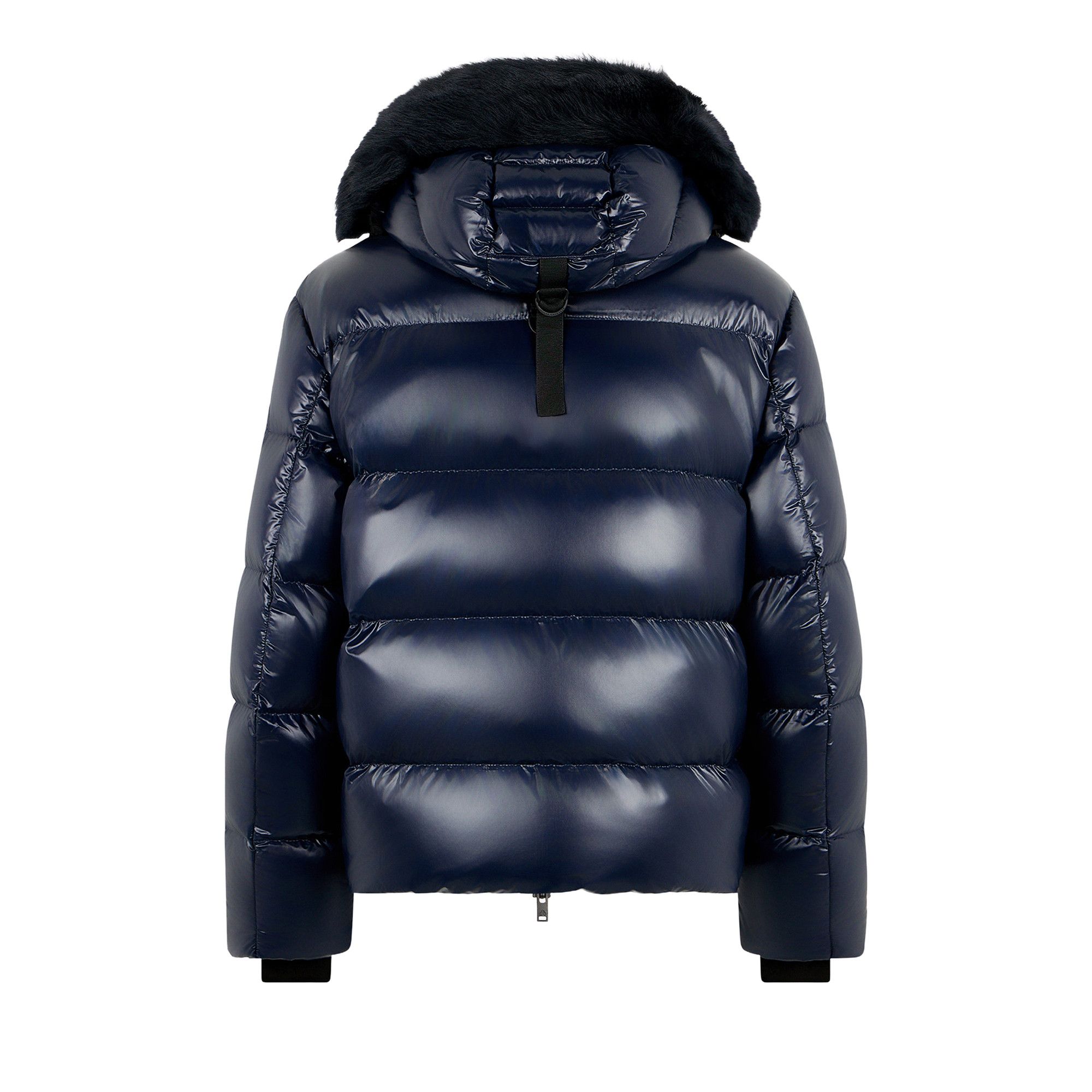 Buy Moose Knuckles Kings Puffer Shearling Jacket 'Navy
