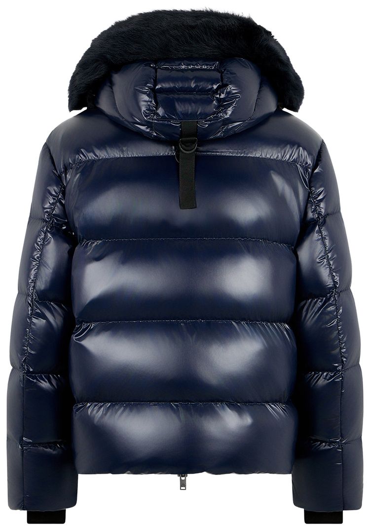 Moose Knuckles Kings Puffer Shearling Jacket Navy