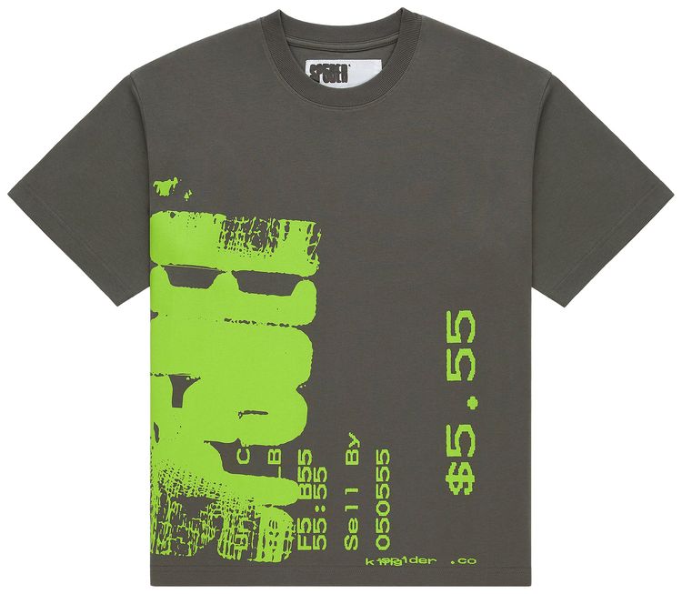 Sp5der Commerce Tee Slate Grey