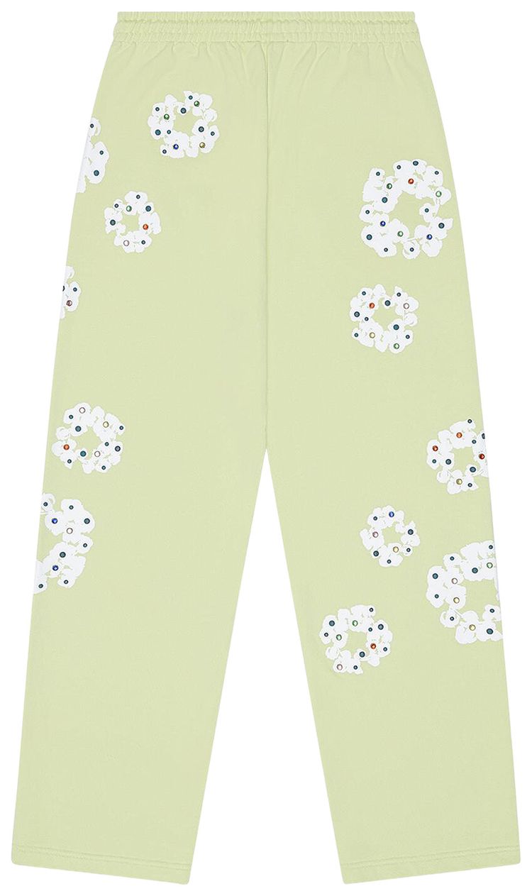 Denim Tears Rhinestone Cotton Wreath Sweatpants Mint