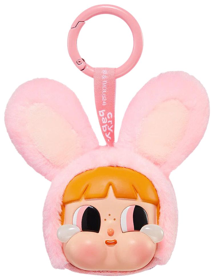 Pop Mart CRYBABY x Powerpuff Girls Series Bunny Vinyl Face Plush Blossom