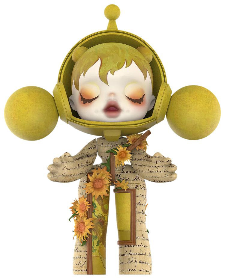 Pop Mart MEGA a SKULLPANDA 400 Van Gogh Museum Sunflowers
